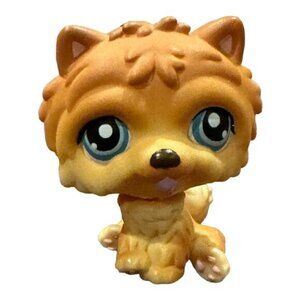 Littlest Pet Shop LPS Orange Brown Chow Chow 117 Puppy Dog